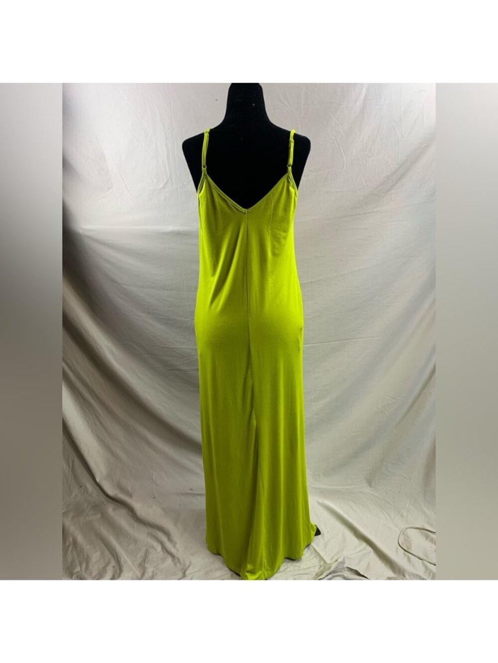 Lime Cami Dress With Pockets - Picture 7 of 7